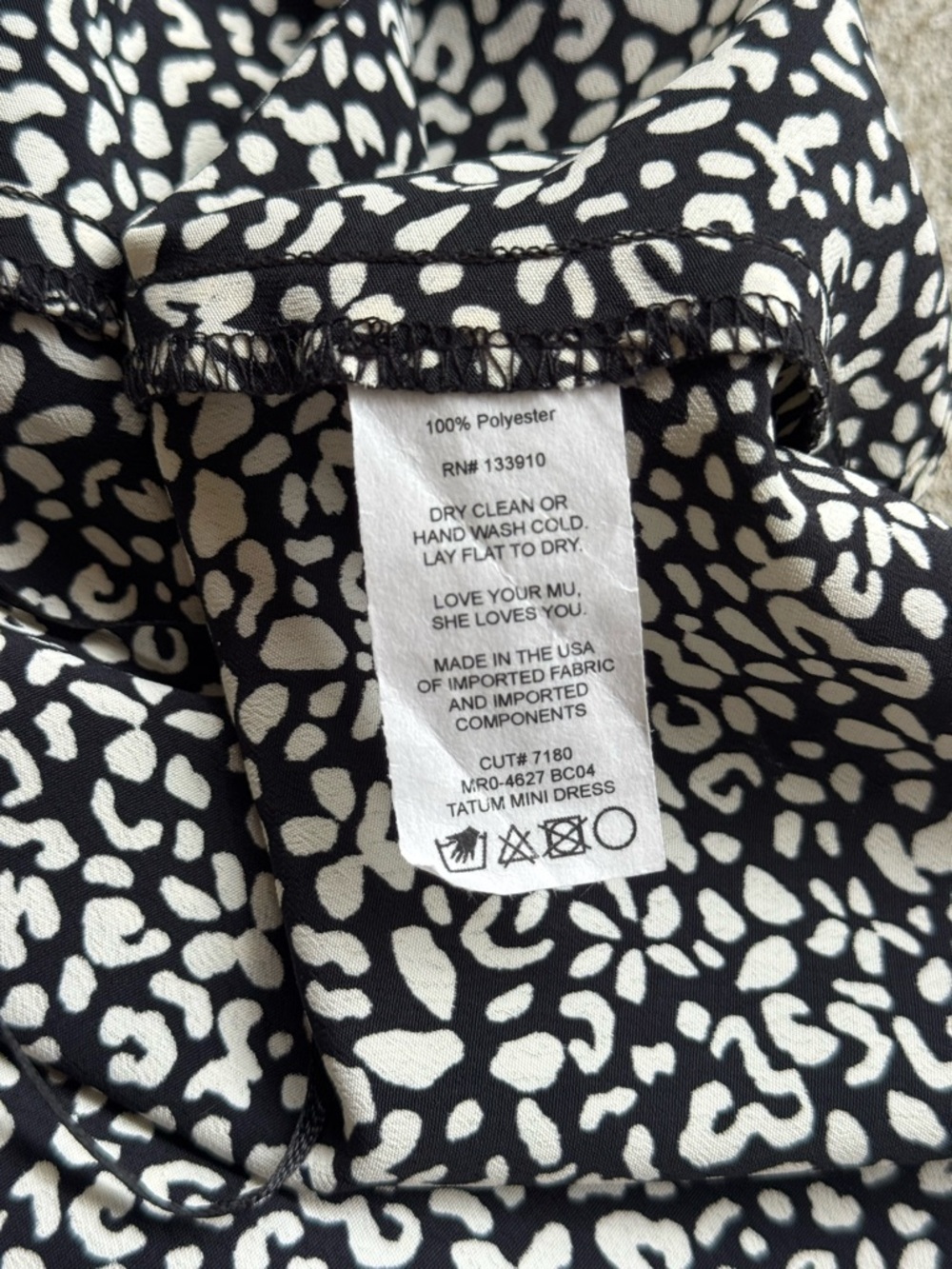 Show Me Your MuMu Tatum Black and White Mini Dress - Picture 6 of 7